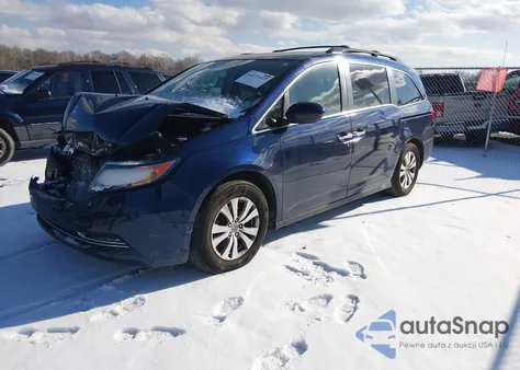 2014 Honda Odyssey Ex z USA, uszkodzony, nr VIN 5FNRL5H44EB085601
